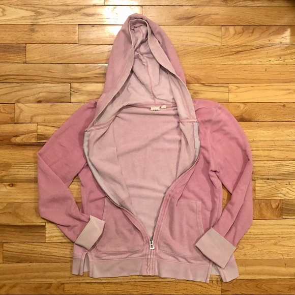 GAP Faded rose lilac zip up hoodie, XS - Picture 3 of 5